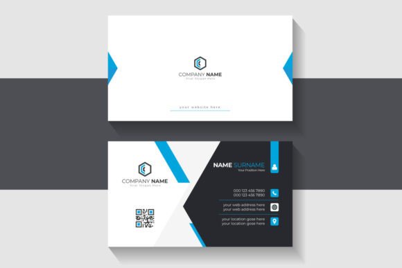 Modern Blue Business Card Template for a Professional Edge