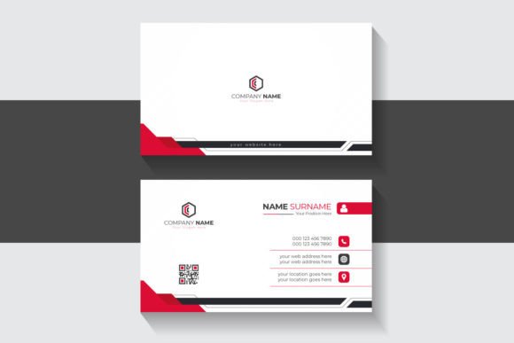Red and White Business Card Design: Bold Branding for Modern Professionals