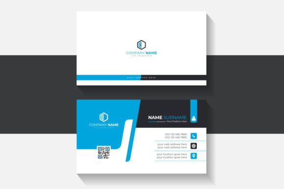 Why a Clean Blue and White Business Card Still Wins